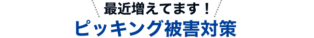 ピッキング被害対策